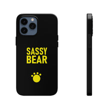 Load image into Gallery viewer, Tough iPhone Case - &quot;Dark Sassy Bear&quot; Collection
