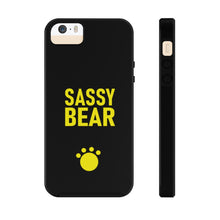 Load image into Gallery viewer, Tough iPhone Case - &quot;Dark Sassy Bear&quot; Collection
