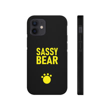 Load image into Gallery viewer, Tough iPhone Case - &quot;Dark Sassy Bear&quot; Collection
